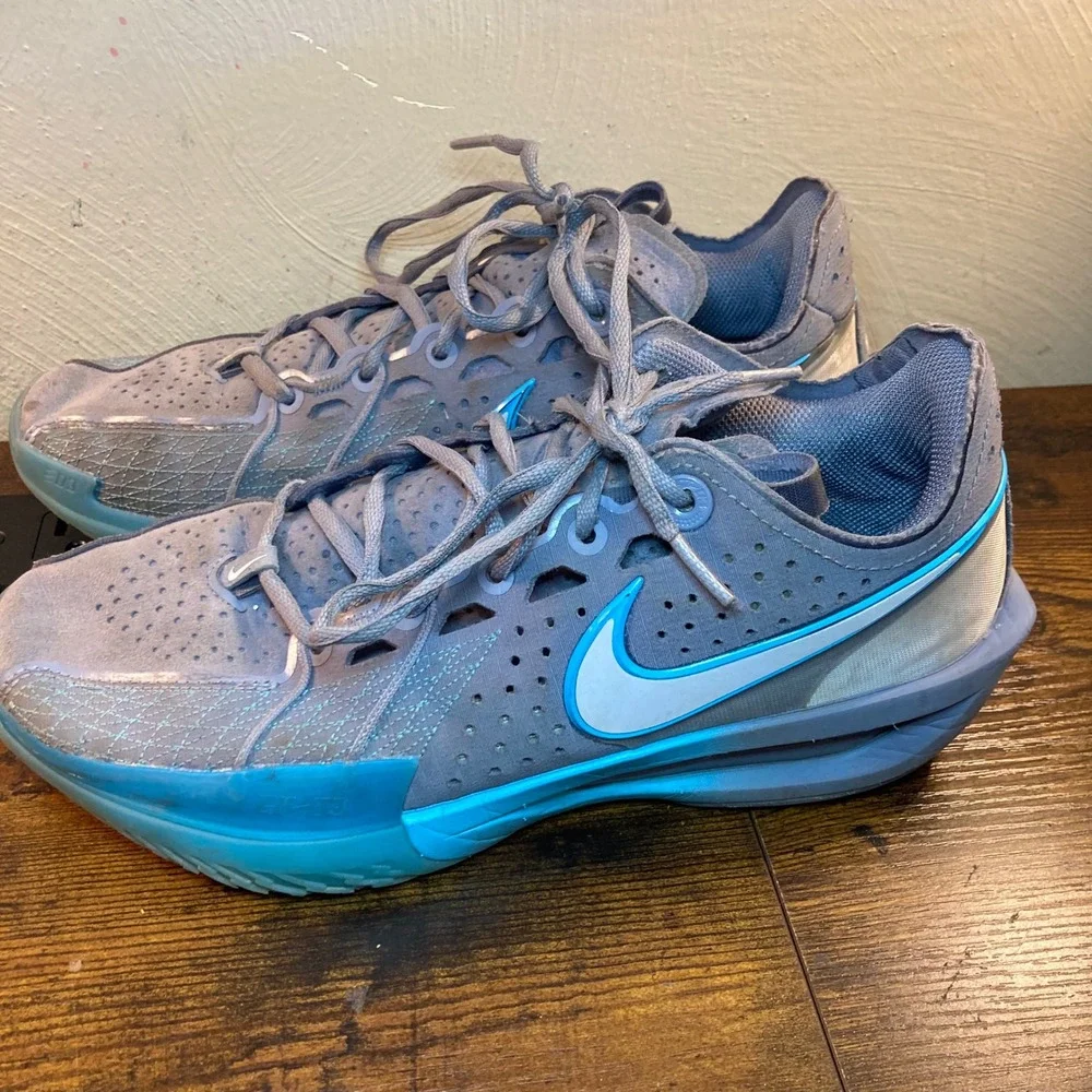 Nike Air Zoom GT Cut 3 Mens 8 Slate Baltic Blue Basketball Shoes DV2913-402